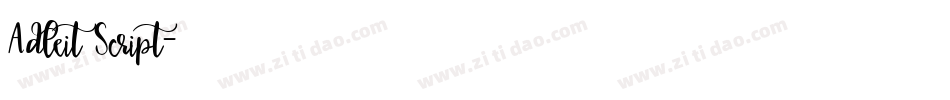Adleit Script字体转换